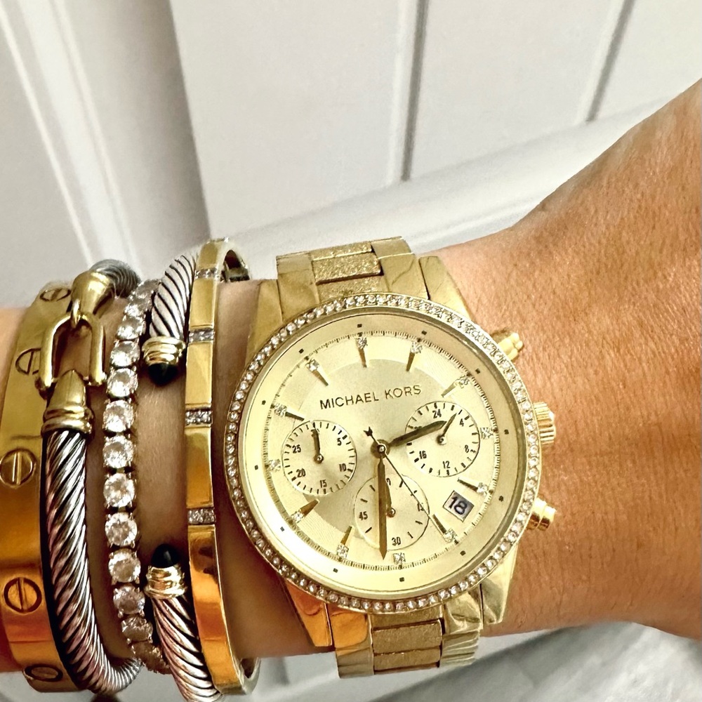 Chronograph Gold Quartz MK6597